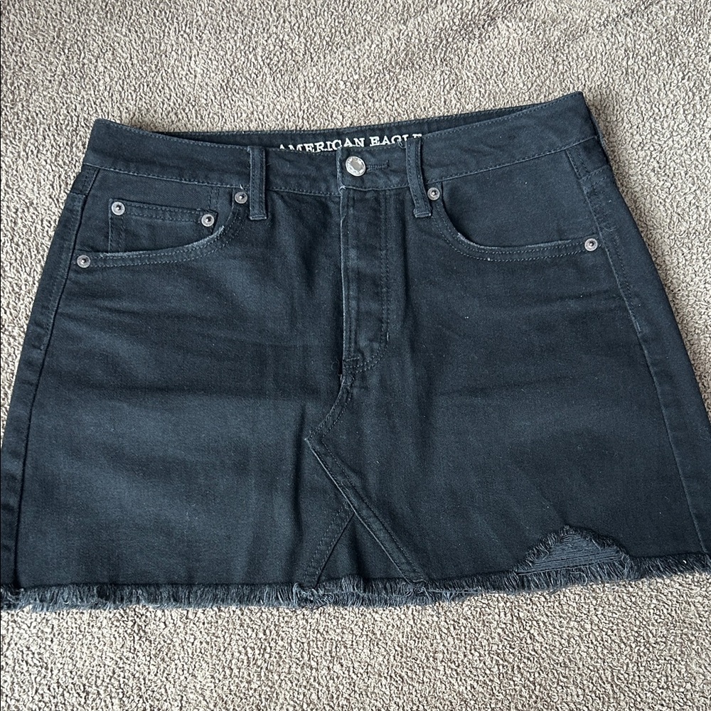 American Eagle Outfitters Black Denim Skirt